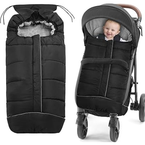 Universal Baby Footmuff for Strollers(BLACK)