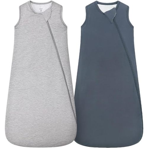 HAPIU Unisex Rayon Made from Bamboo Baby Sleep Sack TOG 1.0, 2-Way Zipper YKK, Wearable Blanket Baby