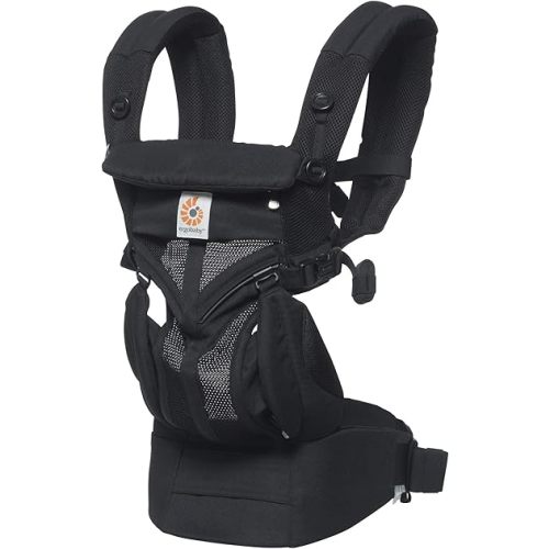 Ergobaby Omni 360 All-Position Baby Carrier for Newborn to Toddler with Lumbar Support & Cool Air Mesh (7-45 Lb), Onyx Black 6.18x9.13x10.43 Inch (Pack of 1)