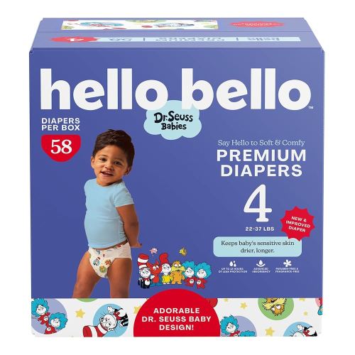 Size 4 | Hello Bello 58 Count: Softness & Protection for Sensitive Skin