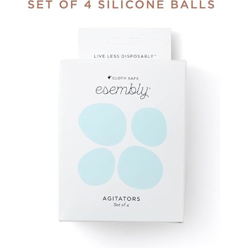 Esembly Agitators, Reusable Eco-Friendly Silicone Laundry Dryer Balls, 4 Pack