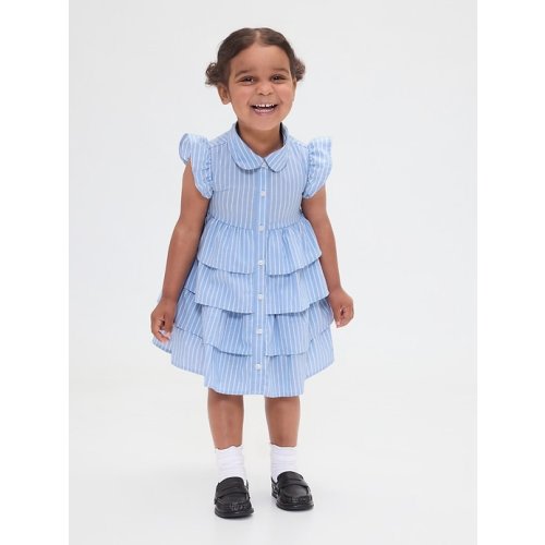 Baby & Toddler Poplin Tiered Shirtdress