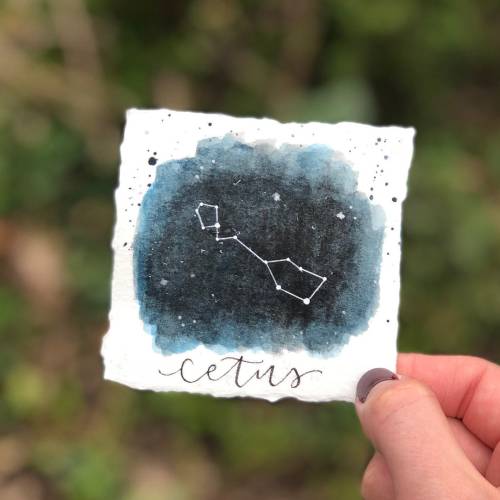 Personalized / Cetus "The Whale" Constellation / Galaxy Wall Art