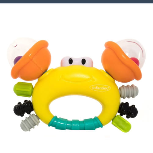 Infantino Rattle & Teether Sand Crab : Amazon.sg: Toys