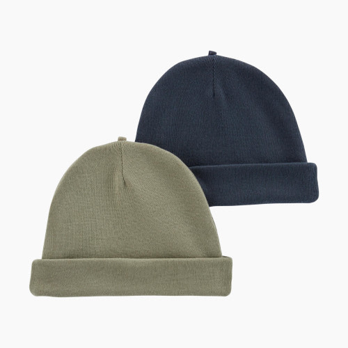 Carter's Caps (2 Pack) - Green/Navy, 0-3M