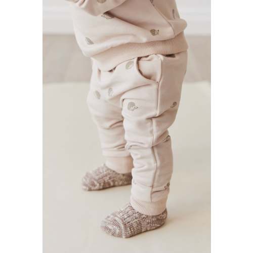 Organic Cotton Morgan Track Pant - Henry Hedgehog Birch