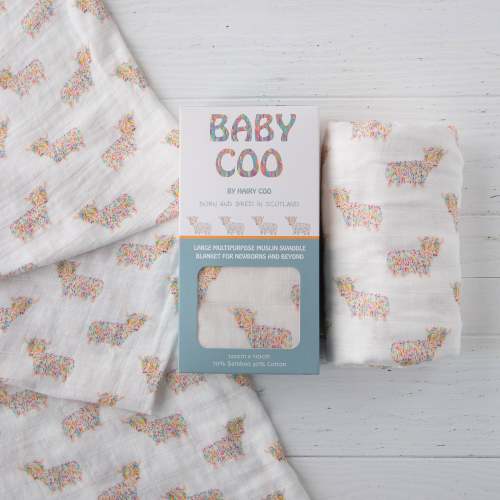 Coo Muslin Swaddle | 120cm x 110cm