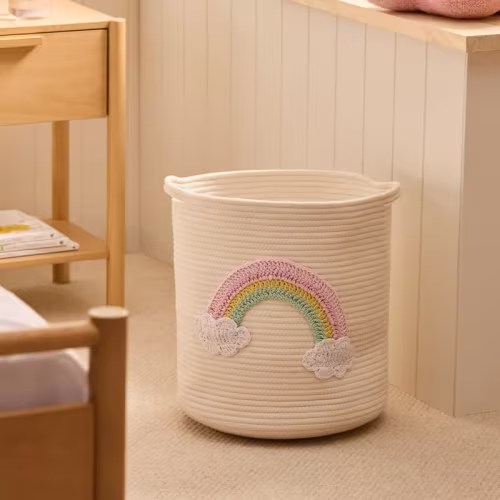 Adairs Kids - Large Rainbow Multi Basket | Adairs