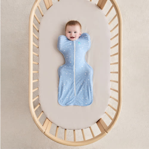 Swaddle Up™ 1.0 TOG Viscose from Bamboo Marle Blue Time and Space