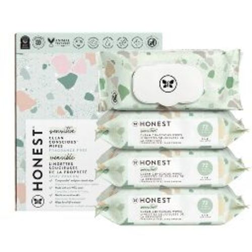 The Honest Company Plant-Based Baby Wipes made with over 99% Water - Geo Mood - 288ct