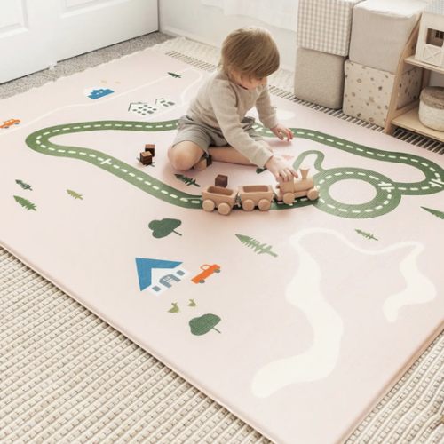 Tiny Land® Double-Sided Baby Playmat Forest Track Wonder
