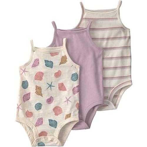 little planet by carter's unisex-baby 3-pack Short Sleeve Bodysuits Made With Organic Cotton