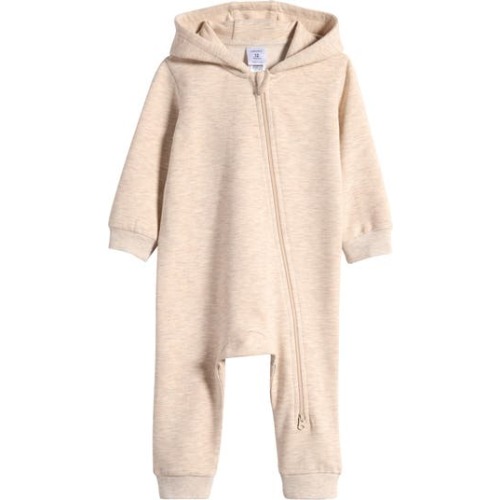 Hooded Fleece Romper, 3M