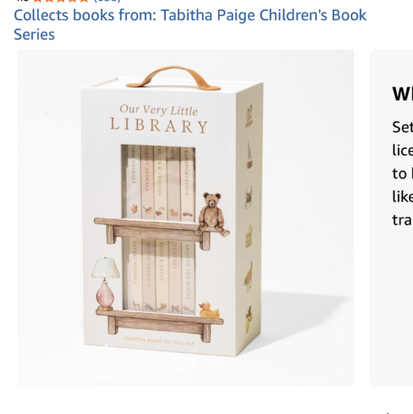 Our Very Little Library Board Book Set: A Foundational Language Vocabulary Board Book Set for Babies (Tabitha Paige Children's Book Series)