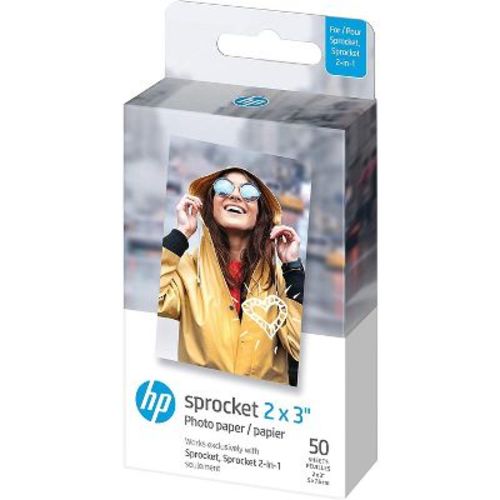 Hp Sprocket 2x3" Premium Zink Sticky Back Photo Paper (50 Sheets) Compatible With Hp Sprocket Photo Printers.
