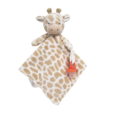 Carter's Giraffe Plush Security Blanket with Pacifier Clip
