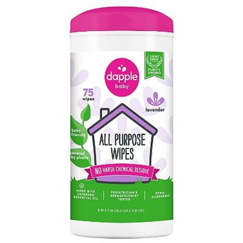 Dapple Baby All Purpose Wipes Lavender 75ct
