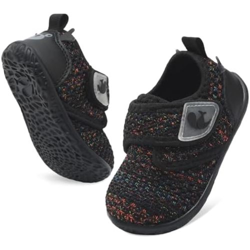 FEETCITY Baby Walking Shoes Barefoot Baby Shoes Infant Sneakers Newborn Crib Shoe Lightweight Flexible Slip On Shoe