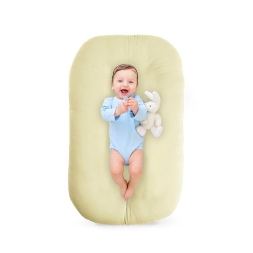 Baby Lounger - Baby Lounger for Newborn, Breathable & Soft Baby Nest Cover Co Sleeping for Baby 0-12 Months, Baby Essentials Gifts, Portable Infant Lounger, Baby Snuggle Lounger Me(Honey)