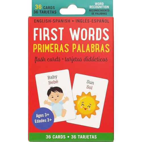 Bilingual Flash Cards - First Words (English and Spanish Edition)