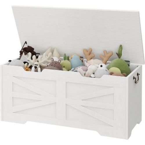 Storage Chest,Toy Chest for Boys Girls, Kids Wood Large Toy Box, Storage Bench with Hinge,Storage Trunk for Entryway, Living Room