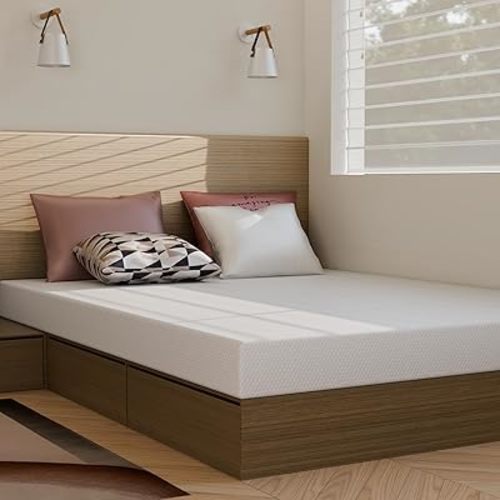Queen 6" Mattress, Cooling Gel Memory Foam, Medium-Firm, Bed in a Box, Fiberglass Free, Pressure Relief, CertiPUR-US