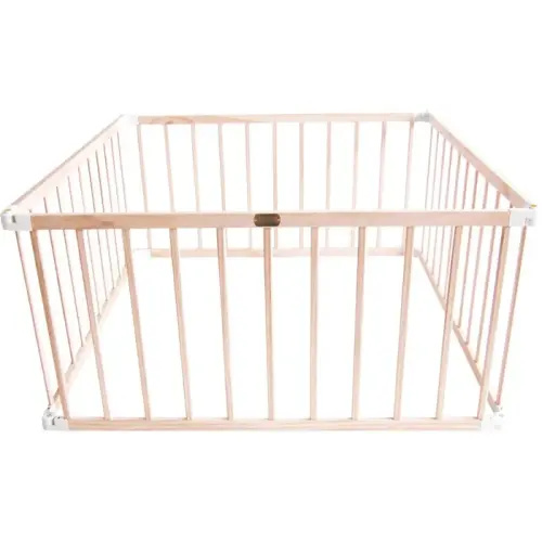 Tikk Tokk Little Boss Square Timber Playpen Natural | Baby Bunting AU