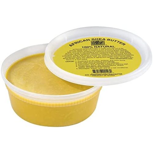 REAL African Shea Butter Pure Raw Unrefined From Ghana"IVORY" 8oz. CONTAINER