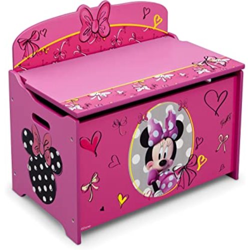 Delta Children Deluxe Toy Box, Disney Minnie Mouse