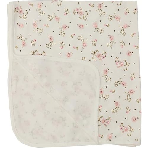 Little Me baby girls nursery swaddling blankets, Vintage Rose, One Size US