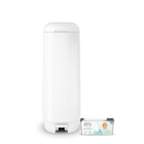 Diaper Genie Signature Pail - White