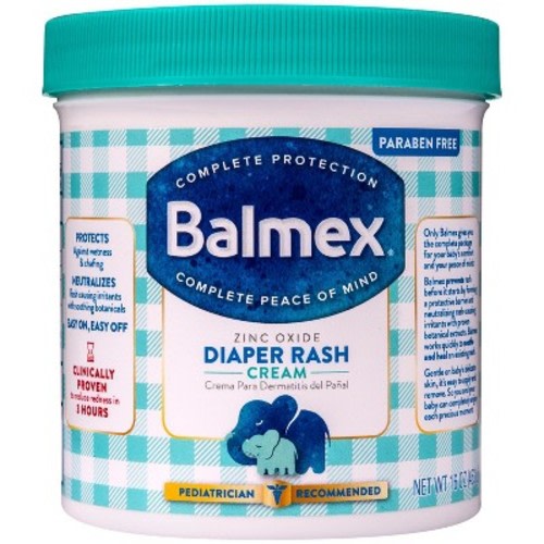 Balmex Complete Zinc Oxide Protection Diaper Rash Cream, 16 Oz