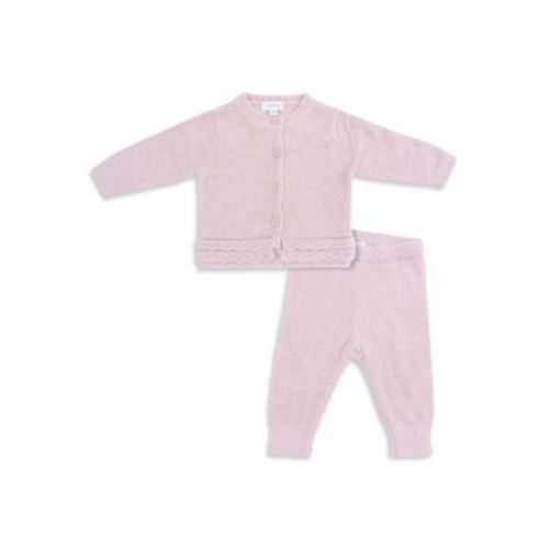 Chenille Blush Cardigan Two-Piece Set - Baby
