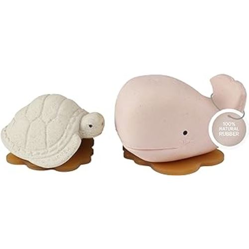 Squeeze'n'Splash Bath Toys (Whale & Turtle (Pink & Vanilla))