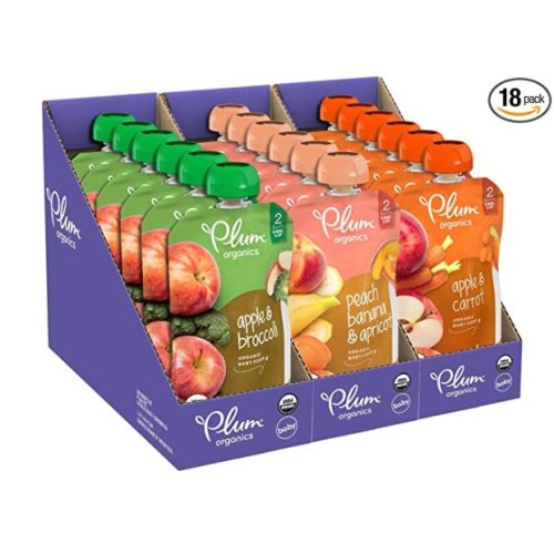 Plum Organics 4 Ounce pouches (Pack of 18)