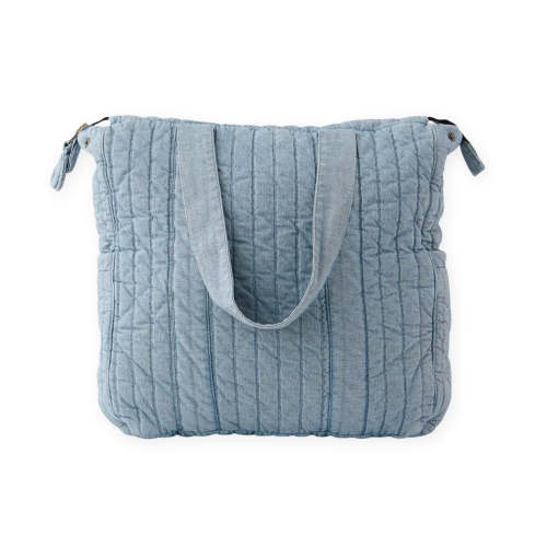 Denim Convertible Diaper Bag - Soft Indigo