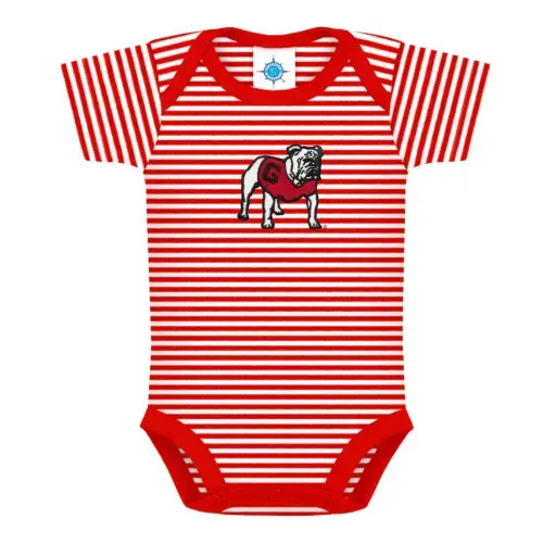 UGA Striped Onesie