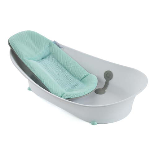 Contours Oasis 4-in-1 Comfort Cushion Baby Bathtub for Newborn, Infant, and Toddler - White