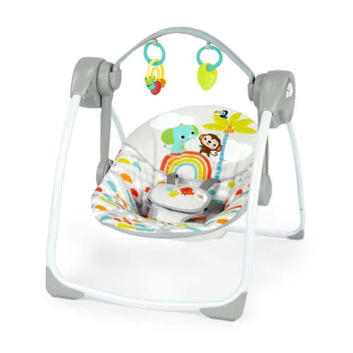 Bright Starts Playful Paradise Compact Baby Swing (Grey)