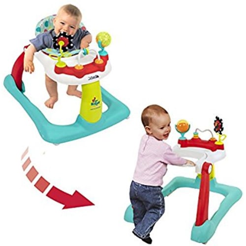 Kolcraft Tiny Steps 2-in-1 Infant & Baby Activity Walker - Seated or Walk-Behind, Jubliee