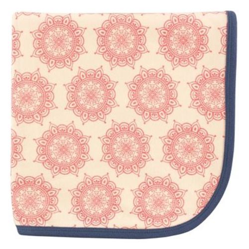 Touched By Nature Baby Girl Organic Cotton Swaddle, Receiving And Multi-purpose Blanket, Moroccan, One Size