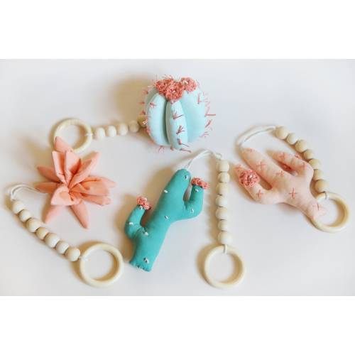 Cactus Baby Play Gym Toys, Wooden Play Gym Toys, Baby Activity Center Toys, Cactus - MADE TO ORDER
