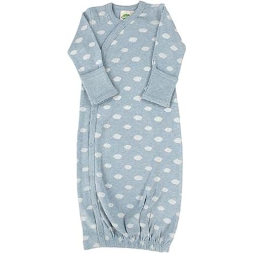 PARADE Organic Gowns - Signature Prints Clouds Blue 3-6 Months