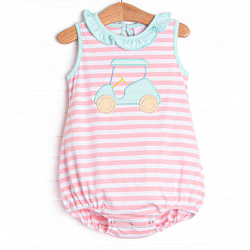 Hooray Fore Summer Applique Bubble, Pink Stripe – Stitchy Fish