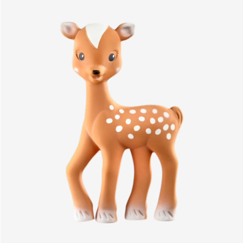 Sophie la girafe Fanfan The Fawn | Teether Friend to Sophie la girafe | Natural Rubber | Designed for Teething Babies | Awaken All 5 Senses | Easy to Clean