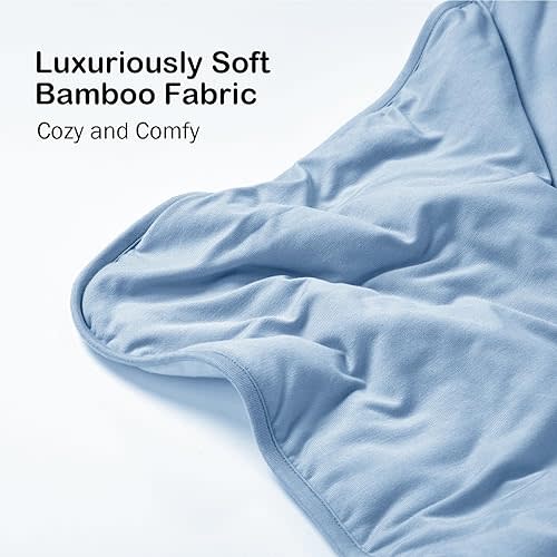 BubblePanda Rayon Made from Bamboo Baby Blanket for Boys Girls Neutral Soft Crib Blanket Toddler Quilt Comforter Newborn Nursery 30 x 40 Inch Blue