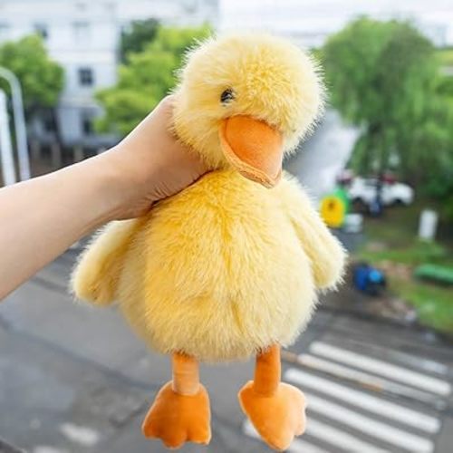 Plush Duck Stuffed Animal - Ultra Soft & Huggable Duck Toy, 13.8 Inch Cuddly Buddy for Boys & Girls, for Birthday/Valentine's Day/Christmas (White)