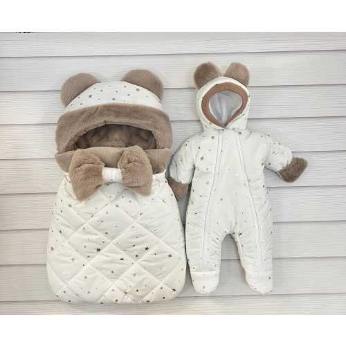 Newborn Winter Clothing Set: Waterproof  Bag & Newborn Jumpsuit