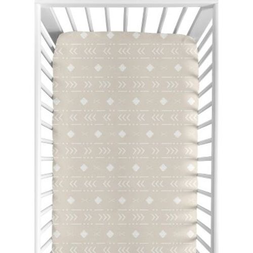 Sweet Jojo Designs Boy Or Girl Gender Neutral Unisex Baby Fitted Crib Sheet Boho Llama Taupe And White
