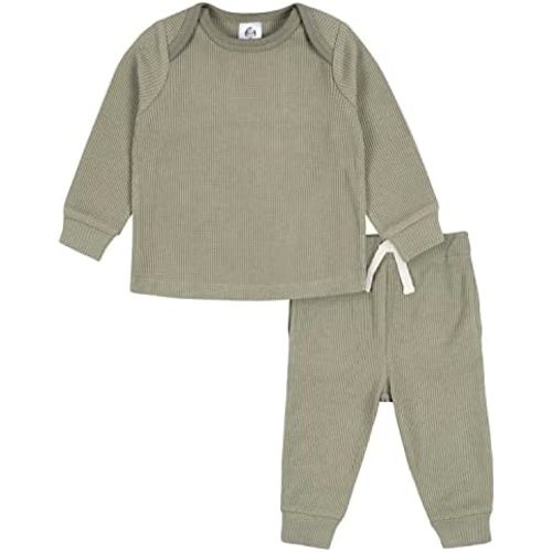 Gerber Baby Boys' Toddler 2-Piece Long Sleeve Tee & Pull-On Jogger Set